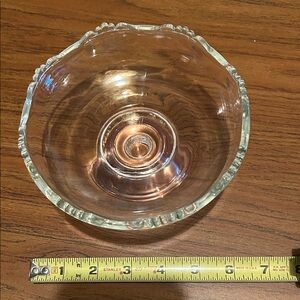 Vintage Copper and Glass Candy Dish